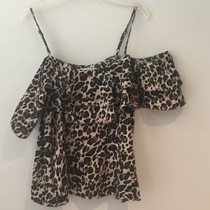 Only Worn Once! Francesca’s cheetah Blouse